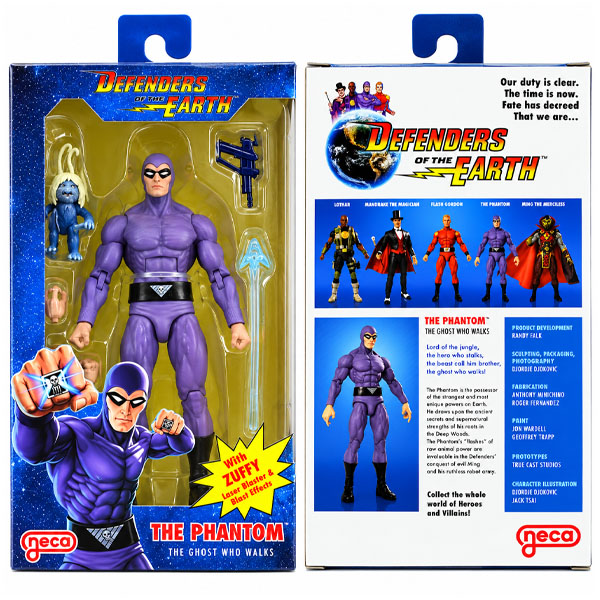 Neca Defenders of the Earth Series 1 The Phantom Action Figure